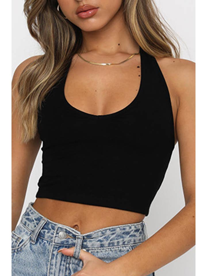 Backless Tight Crop Tank