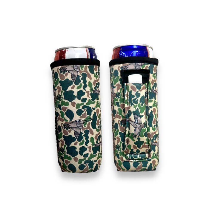 Green Duck Camo 12oz Slim