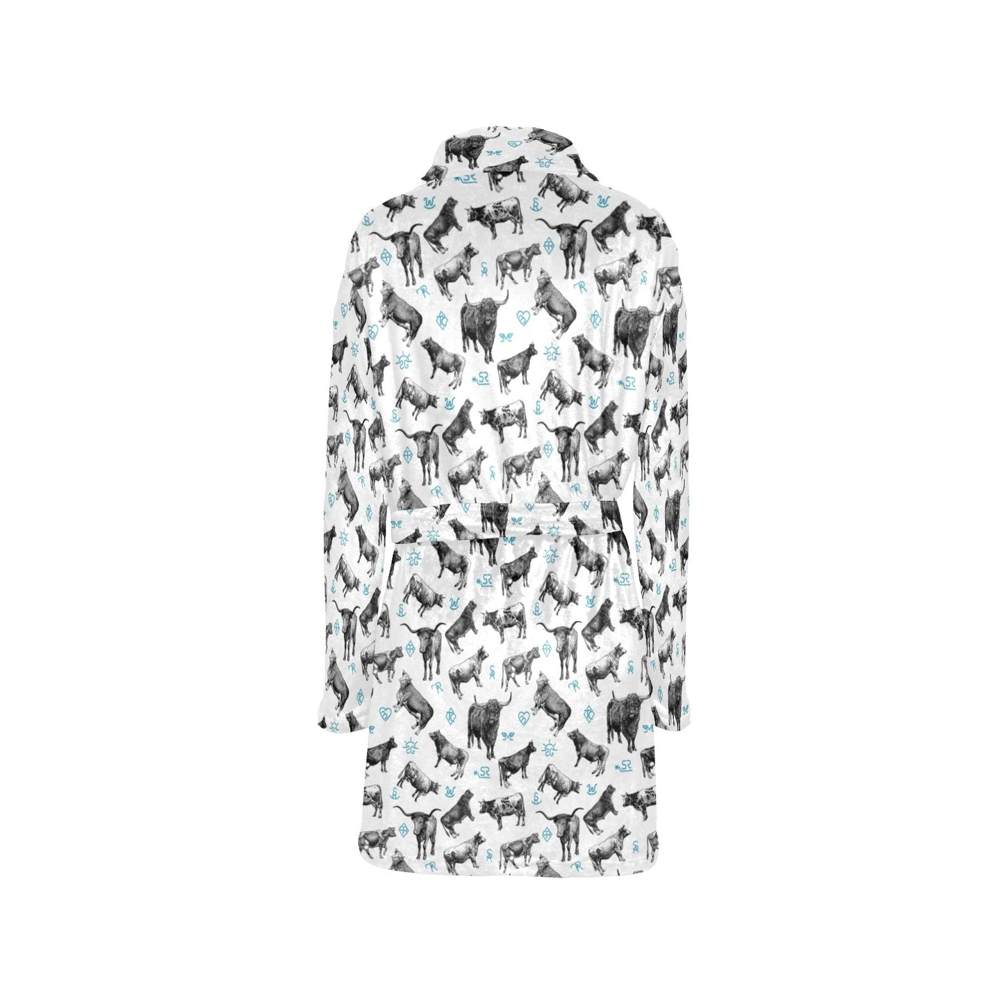 Baha Ranch Cattle and Brands Women's Western Bath Robe