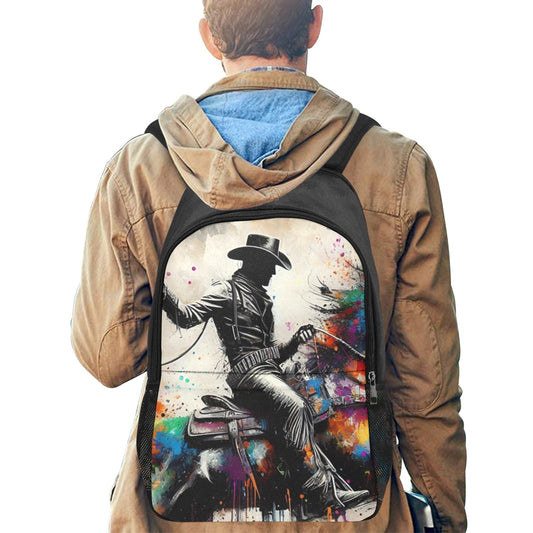 Baha Ranch Watercolor Cowboy Backpack