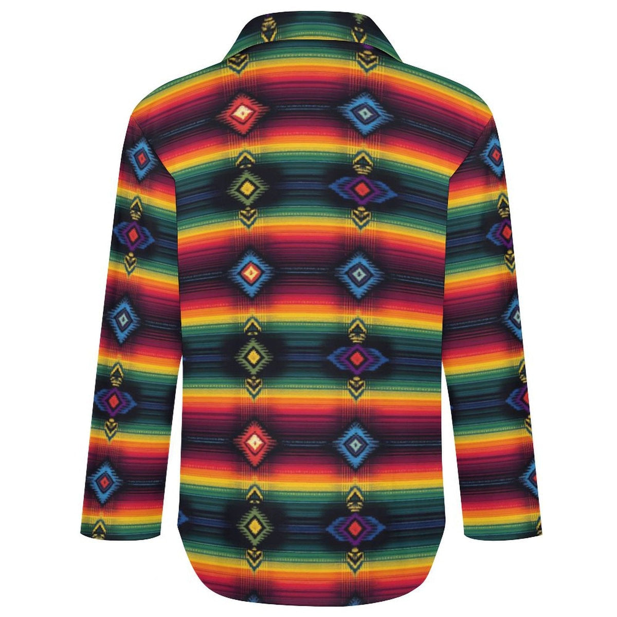 Baha Ranch Colores de Mexico Serape Button up Blouse