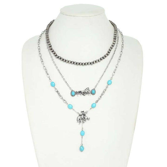 3-Pack Assorted Western Layering Necklace Set