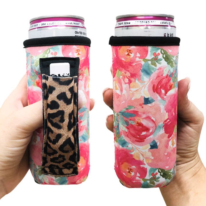 Summer Blooms w/ Leopard 12oz Slim