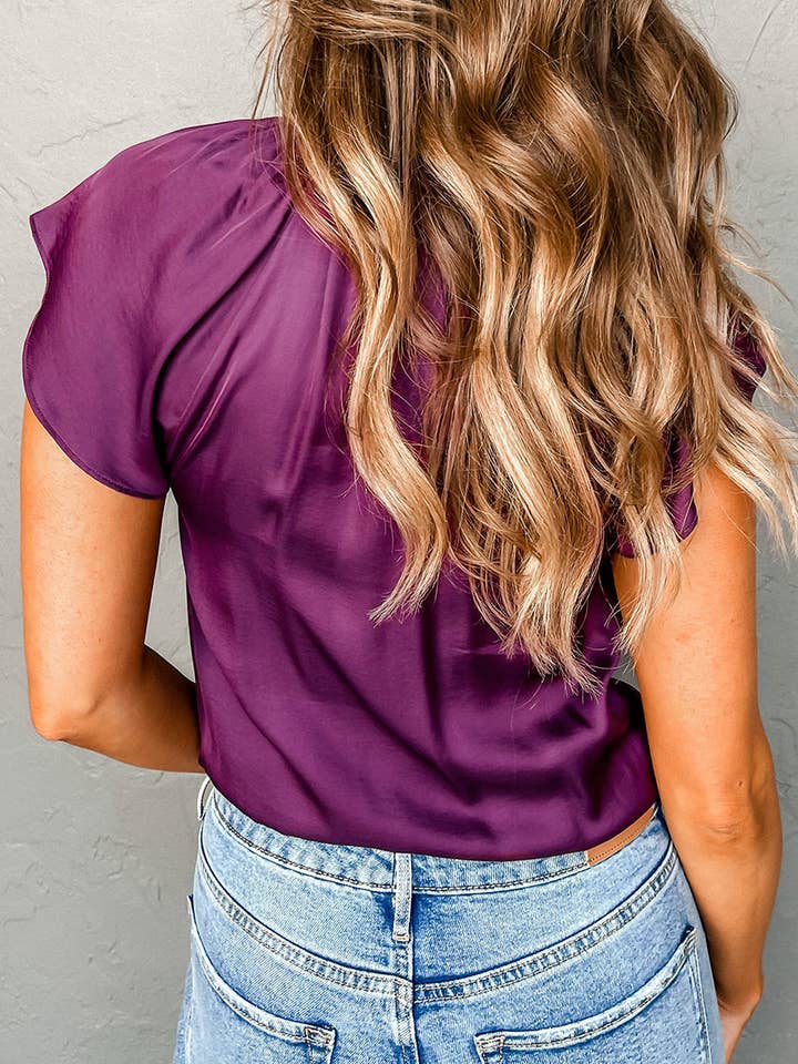 PLUM SATIN