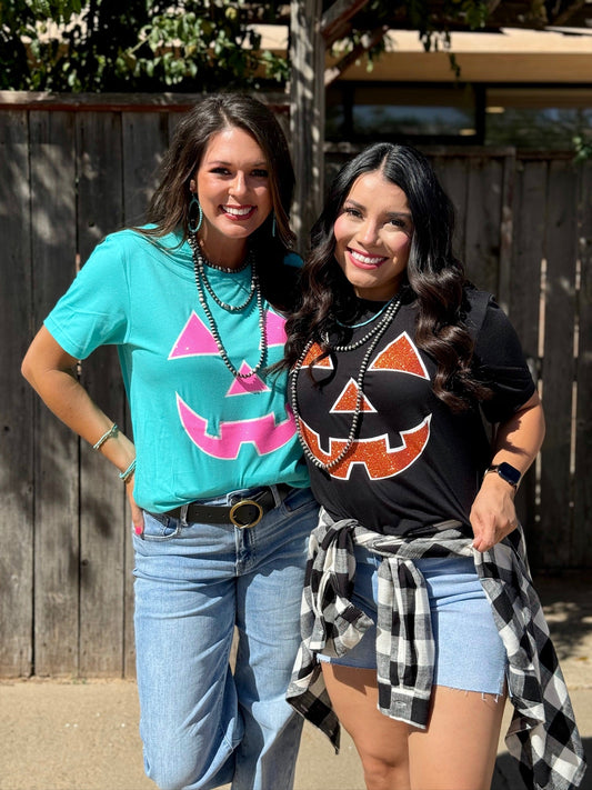 Glitter Jack O' Lantern Tee