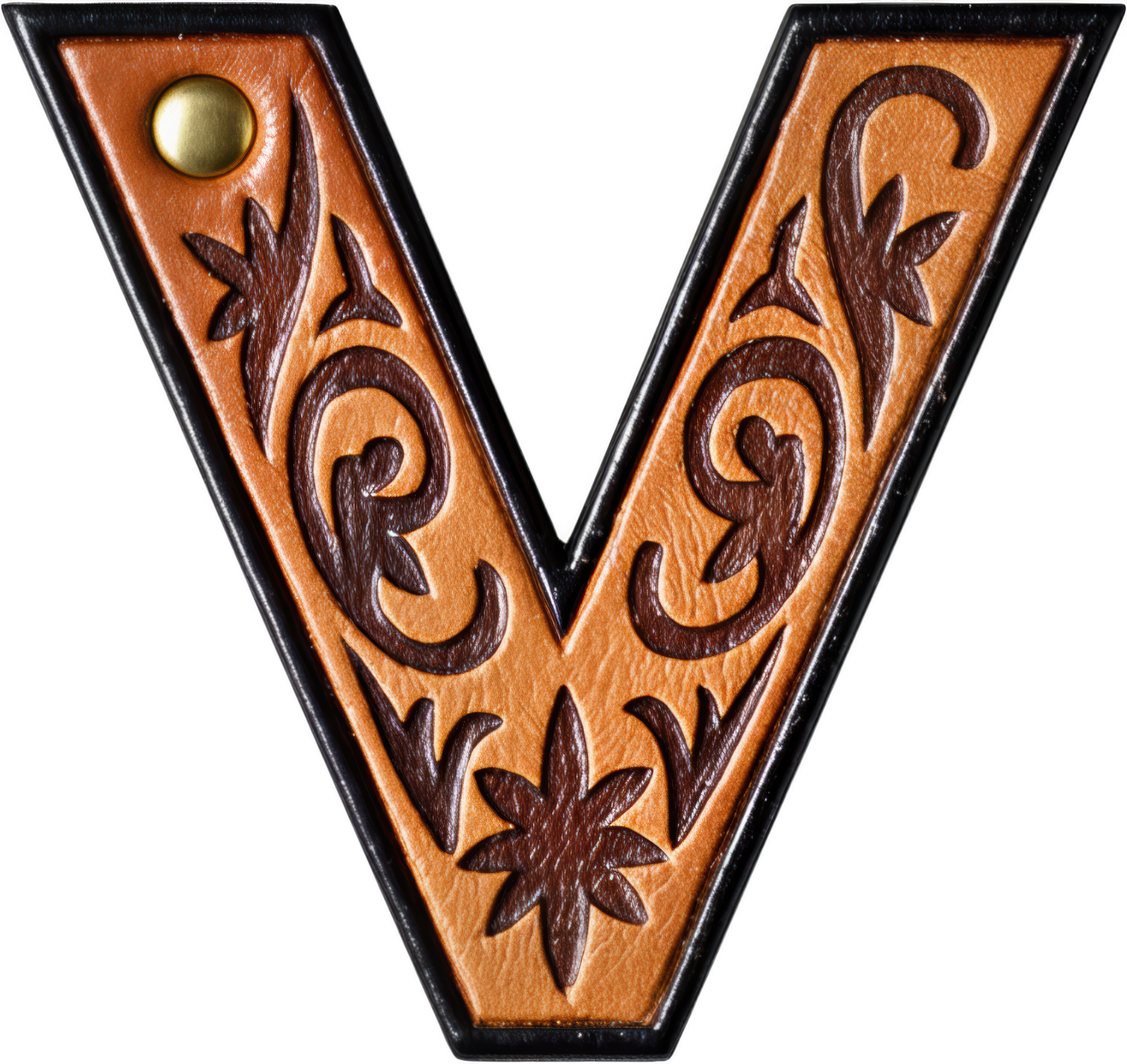 Baha Ranch Monogrammed Initial Western Leather Look Saddle Longhorn Cowboy Cowgirl Kitchen Dish Towels Made in America
