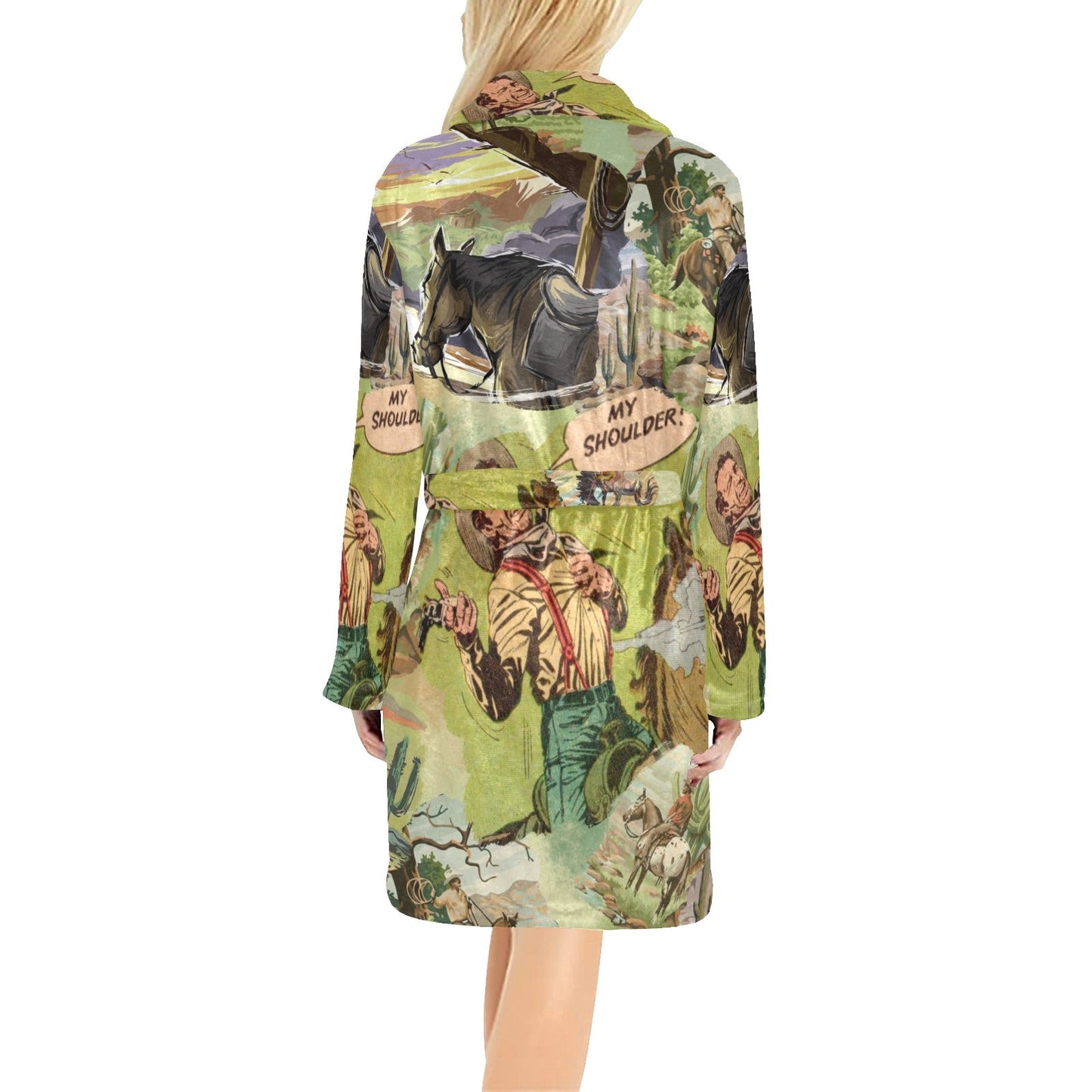 Baha Ranch Old West Women's Western Bath Robe