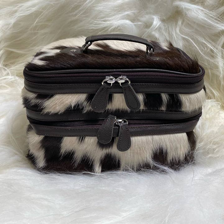 Cowhide Make Up Bag