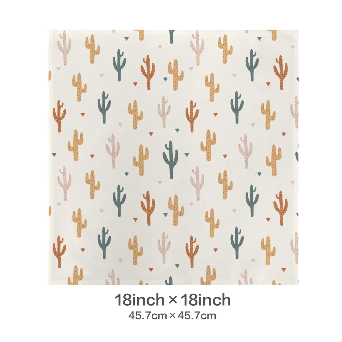 Baha Ranch Cactus Velvety Soft Throw Pillow Case Made in America