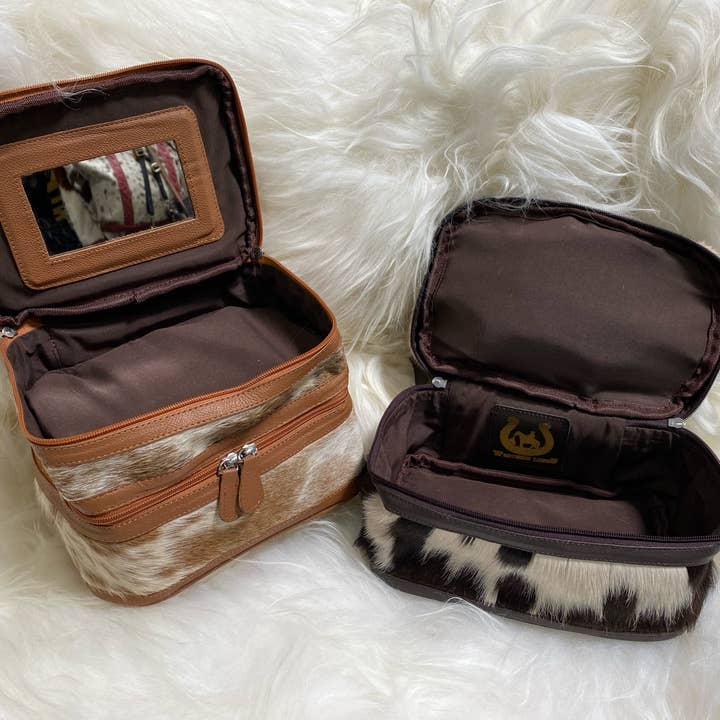 Cowhide Make Up Bag