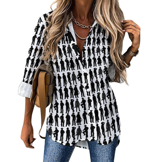Baha Ranch Huckleberry Long Sleeve Blouse