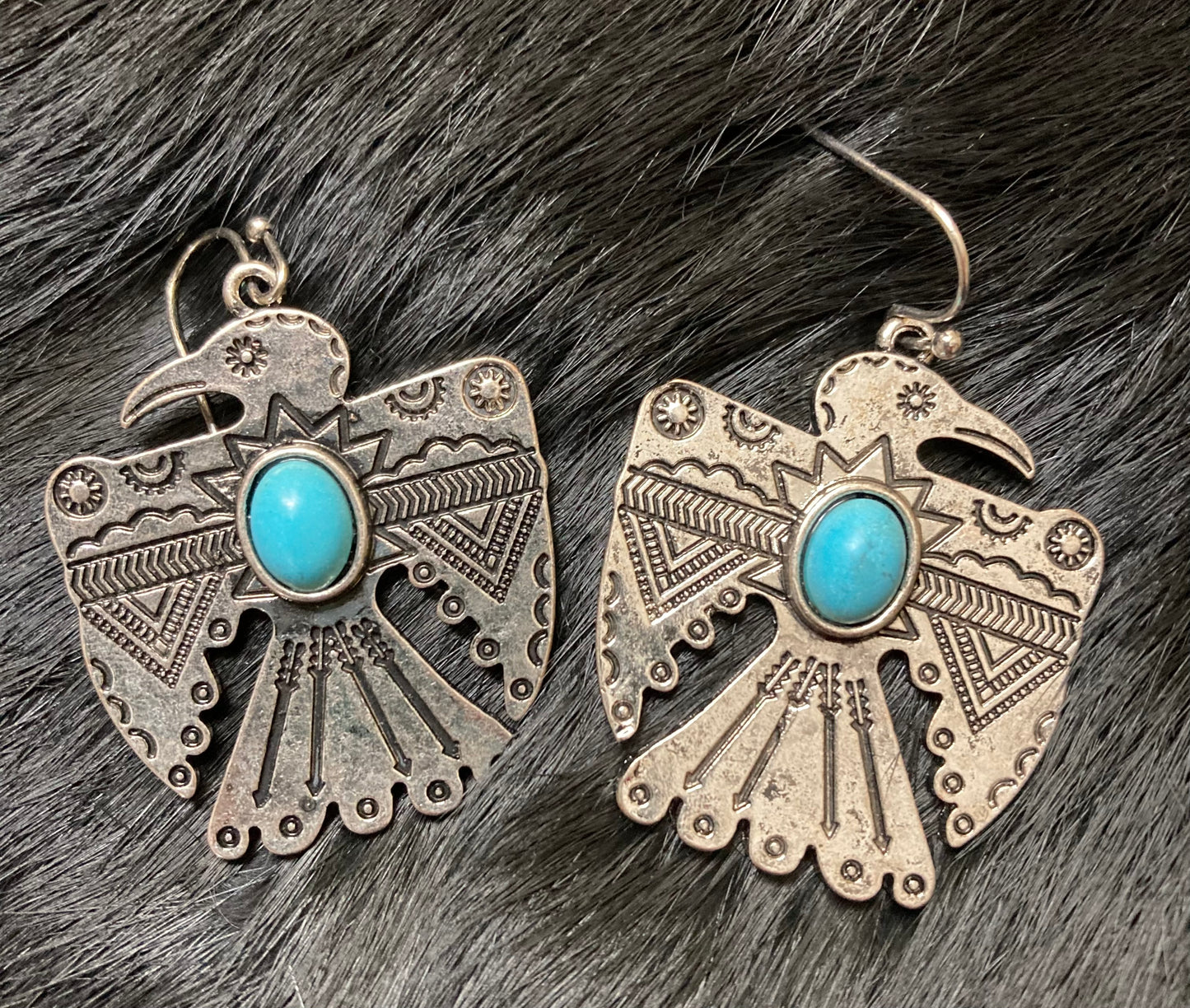 Thunderbird Earring with Stone